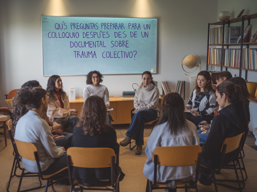 Qué preguntas preparar para un coloquio después de un documental sobre trauma colectivo