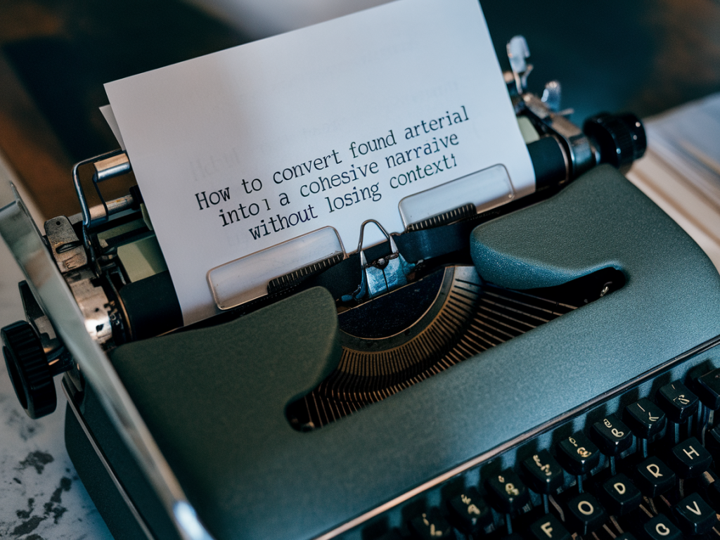 Cómo convertir material de archivo encontrado en una narrativa cohesionada sin perder contexto